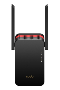 Obrázok pre Cudy RE3000 zasilovač síťového signálu Síťový opakovač Černá, Červená 10, 100, 1000 Mbit/s