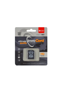 Imro memory card 8GB microSDHC cl. 4 + adapter Obrázok pre Imro memory card 8GB microSDHC cl. 4 + adapter