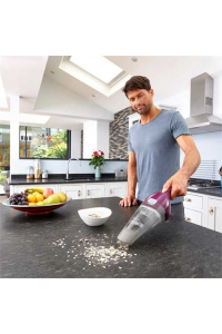 Obrázok pre Black & Decker NVC115W ruční vysavač Šedá, Purpurová Bezsáčkové