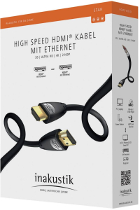 in-akustik Star II HDMI kabel m. Ethernet 1,5 m Obrázok pre in-akustik Star II HDMI kabel m. Ethernet 1,5 m