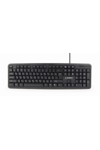 Gembird KB-U-103-RU klávesnice Kancelář USB QWERTY Anglický, Ruský Černá Obrázok pre Gembird KB-U-103-RU klávesnice Kancelář USB QWERTY Anglický, Ruský Černá