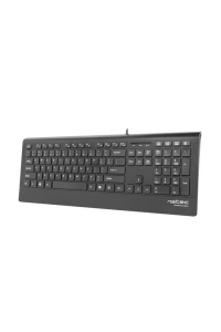 Obrázok pre Multimediální klávesnice Natec BARRACUDA slim USB, americké rozložení, černá