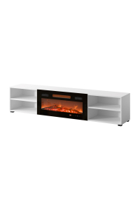 Obrázok pre RTV skříň POLO 180x33x39 bílá + krb černá