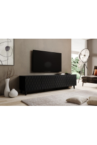RTV skříň ASTI 200x42x52 matná černá Obrázok pre RTV skříň ASTI 200x42x52 matná černá