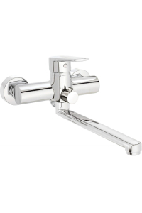 Obrázok pre Wall-mounted washbasin and bath mixer with extended spout - hose connection
