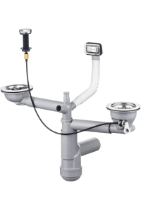 Obrázok pre Siphon for 1.5- and 2-bowl granite sink - Space-Saver