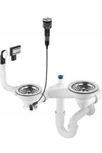 Obrázok pre Siphon for 1.5- and 2-bowl granite sink - Space-Saver
