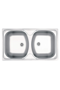 2-bowl steel sink Obrázok pre 2-bowl steel sink