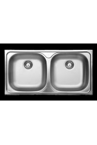 Obrázok pre 2-bowl steel sink