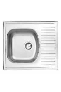 Obrázok pre 1-bowl steel sink with drainer