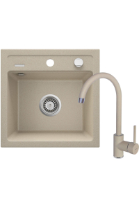 Obrázok pre Granite sink with 1-bowl faucet