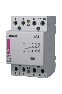 Obrázok pre R 40-40 MODULAR CONTACTOR 40A 4P 4Z 3M 230V AC ETICON