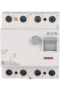 HNC-40/4/003-A 40A/ 30MA/A DIFFERENTIAL CIRCUIT BREAKER 40A 4P 4M 30MA A 6KA Obrázok pre HNC-40/4/003-A 40A/ 30MA/A DIFFERENTIAL CIRCUIT BREAKER 40A 4P 4M 30MA A 6KA