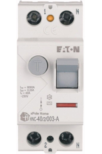 HNC-40/2/003-A 40A/ 30MA/A DIFFERENTIAL CIRCUIT BREAKER 40A 2P 2M 30MA A 6KA Obrázok pre HNC-40/2/003-A 40A/ 30MA/A DIFFERENTIAL CIRCUIT BREAKER 40A 2P 2M 30MA A 6KA