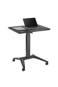 Obrázok pre Maclean mobilní stůl na notebook, černý, pneumatické nastavení výšky, 80x52cm, 8kg max, 109cm výška, MC-453B