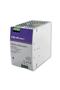 Qoltec 50901 Průmyslový napájecí zdroj na DIN lištu | 480W | 24V | 20A Obrázok pre Qoltec 50901 Průmyslový napájecí zdroj na DIN lištu | 480W | 24V | 20A