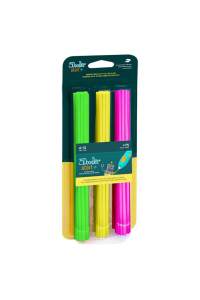 Obrázok pre 3Doodler Start 3DS-ECO-MIX4-75 materiál pro 3D tisk Kompostovatelný plast Zelená, Růžová, Žlutá 1 g