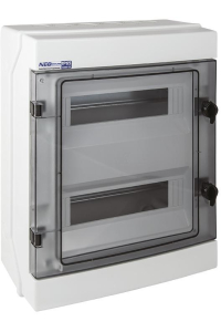 Modular hermetic switchgear (500V AC, 1000V DC) 2x12 surface-mounted (N+PE) IP65 RH-24 Obrázok pre Modular hermetic switchgear (500V AC, 1000V DC) 2x12 surface-mounted (N+PE) IP65 RH-24