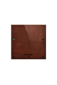 Obrázok pre GRENTON TOUCH PANEL/ 4 TOUCH FIELDS/ TF-BUS/ DARK, MADE OF NATURAL LEATHER FRONT