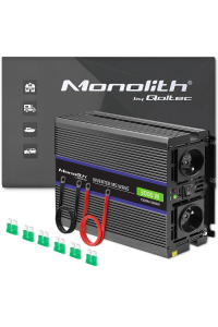 Obrázok pre Qoltec 51927 Monolitní měnič napětí 3000 MS Wave | 12V až 230V | 1500/3000 | USB