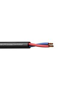 Obrázok pre PROCAB CLS225-CCA/1 – Loudspeaker cable - 2 x 2.5 mm2 - 13 AWG -  EN50399 CPR Euroclass Cca-s1b,d0,a1 100 m wooden reel - Black version