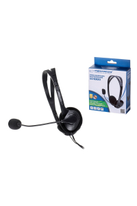 Obrázok pre Esperanza EH102 sluchátka / náhlavní souprava Sluchátka s mikrofonem Kabel Přes hlavu Hovory/hudba Černá
