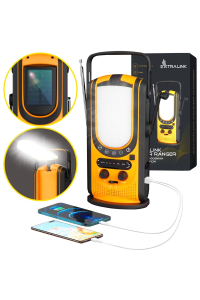 Obrázok pre Extralink Powerbanka Power Ranger EPS-6000 6000mAh, FM rádio, LED světlo, ruční klika, solární panel