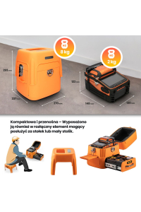 Extralink Optická svářečka AI-9 Baterie 7800mAh, lampa LED, LCD displej 5,1 Obrázok pre Extralink Optická svářečka AI-9 Baterie 7800mAh, lampa LED, LCD displej 5,1