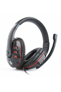 Gembird GHS-402 sluchátka / náhlavní souprava Sluchátka s mikrofonem Kabel Přes hlavu Hraní Černá Obrázok pre Gembird GHS-402 sluchátka / náhlavní souprava Sluchátka s mikrofonem Kabel Přes hlavu Hraní Černá
