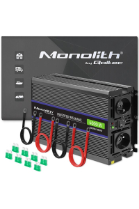 Qoltec 51928 Monolitní měnič napětí 4000 MS Wave | 12V až 230V | 2000/4000 | USB Obrázok pre Qoltec 51928 Monolitní měnič napětí 4000 MS Wave | 12V až 230V | 2000/4000 | USB