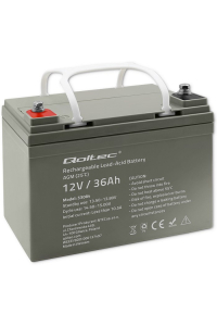 Qoltec 53084 Baterie AGM | 12V | 36Ah Obrázok pre Qoltec 53084 Baterie AGM | 12V | 36Ah
