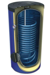 Obrázok pre Vertical water heater with one DHW coil MAXI 3.2m2 - 300L