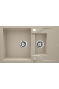 1.5-bowl granite sink with drainer Obrázok pre 1.5-bowl granite sink with drainer