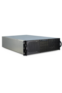 Obrázok pre Inter-Tech 3U-30255 Skříň Černá, Nerezová ocel