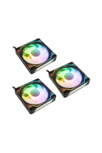 Obrázok pre Kolink Umbra X 120mm ARGB High Performance PWM Fan Triple Pack - Black