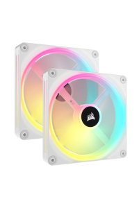 Corsair iCUE LINK QX140 RGB Počítačová skříň Ventilátor 14 cm Bílá 2 kusů Obrázok pre Corsair iCUE LINK QX140 RGB Počítačová skříň Ventilátor 14 cm Bílá 2 kusů