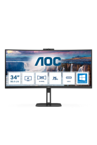 Obrázok pre AOC V5 CU34V5CW počítačový monitor 86,4 cm (34