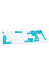 Obrázok pre Ducky Keycap Set, PBT, ISO (DE) - weiß/blau