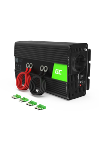 Green Cell INV18 zdroj/transformátor Auto 1000 W Černá Obrázok pre Green Cell INV18 zdroj/transformátor Auto 1000 W Černá