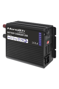 Qoltec 51959 Chytrá nabíječka Monolith pro LiFePO4 AGM GEL SLA baterie | 20A | 12V Obrázok pre Qoltec 51959 Chytrá nabíječka Monolith pro LiFePO4 AGM GEL SLA baterie | 20A | 12V