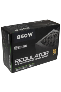 Kolink Regulator napájecí zdroj 850 W 20+4 pin ATX ATX Černá Obrázok pre Kolink Regulator napájecí zdroj 850 W 20+4 pin ATX ATX Černá
