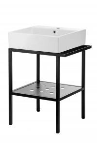Obrázok pre Standing bathroom console with washbasin - 66.5x50 cm