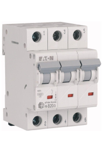 HN-B20/3 MINIATURE CIRCUIT BREAKER B 20A 3P 3M 6KA Obrázok pre HN-B20/3 MINIATURE CIRCUIT BREAKER B 20A 3P 3M 6KA