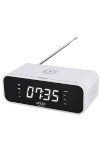 Obrázok pre Clock radio with wireless charger and FM Adler Adler