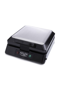 Obrázok pre Adler AD 3036 pánvička na vafle 4 vafle/vaflí Černá, Šedá 1500 W