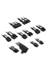 Kolink Core Pro Braided Cable Extension Kit 12V-2x6 Type 2 - Jet Black/Brilliant White Obrázok pre Kolink Core Pro Braided Cable Extension Kit 12V-2x6 Type 2 - Jet Black/Brilliant White