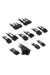 Obrázok pre Kolink Core Pro Braided Cable Extension Kit 12V-2x6 Type 1 - Jet Black/Brilliant White