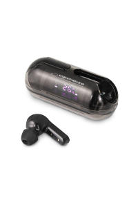 Esperanza EH239K Sluchátka do uší Bluetooth TWS Black Obrázok pre Esperanza EH239K Sluchátka do uší Bluetooth TWS Black