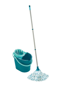 Leifheit 56792 mop Kov, Plast, Viskózní Tyrkysová, Bílá Obrázok pre Leifheit 56792 mop Kov, Plast, Viskózní Tyrkysová, Bílá