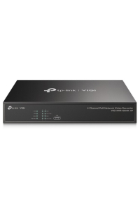 TP-Link VIGI NVR1004H-4P síťový videorekordér Černá Obrázok pre TP-Link VIGI NVR1004H-4P síťový videorekordér Černá